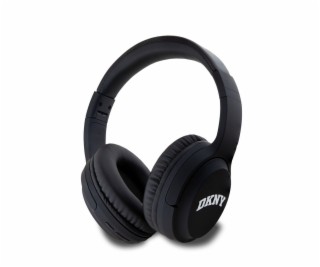 DKNY PU Leather Arch Logo Bezdrátová Sluchátka Black