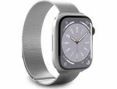 Magnetický pásek Puro Puro Milanese – řemínek z nerezové oceli pro Apple Watch 42/44/45/49 mm (stříbrný)