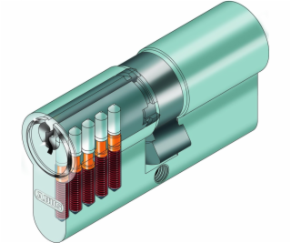 Válec Abus E50N, (din) standard, 35 - 40 mm, šedý