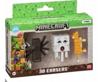 MINECRAFT 3D ERASERS - 3 PACK VER.A