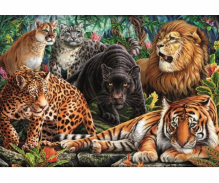 CLEMENTONI Delione Divoké kočky 35584, 49 cm x 36 cm, 500...