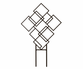 Podpěra rostlin Garden Center, 46 cm x 29,9 cm, černá