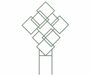 Podpora rostlin Zahradní centrum, 46 cm x 29,9 cm, zelené