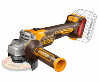 Ingco CAGLI21154 aku úhlová bruska 115mm bez akumulátoru ...