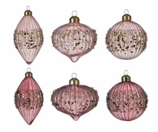 DECORIS Skleněná vánoční hračka 068541, iv.barva, tvar