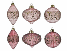 DECORIS Skleněná vánoční hračka 068541, iv.barva, tvar