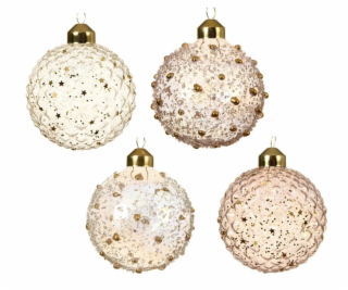 DECORIS Skleněná vánoční hračka 060612, různé designy