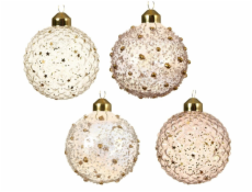 DECORIS Skleněná vánoční hračka 060612, různé designy