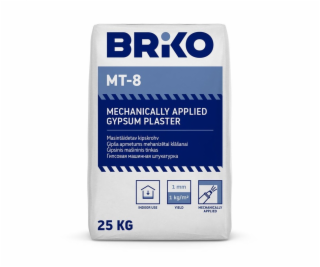BRIKO Sádrová omítková směs MT-8, dekorativní, 25 kg