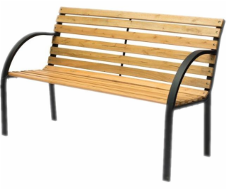 DOMOLETTI Lavice K-A204, hnědá, černá, 122×63×80 cm