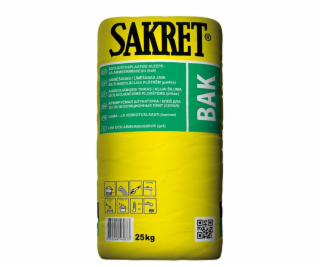 SAKRET Plochá lepicí a výztužná izolační směs BAK, 25 kg