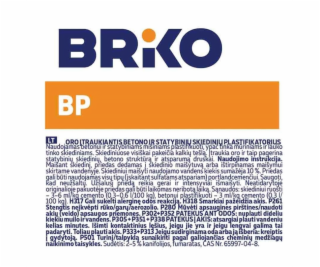 BRIKO Plastifikátor betonu BP 30/6000, 16 g