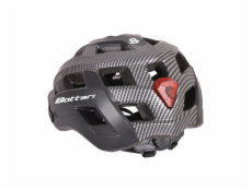 BOTTARI Cyklistická helma 94001GB, černá/šedá, velikost S/M