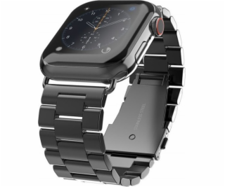 Kovový řemínek Swissten pro Apple Watch 38-40 mm černý