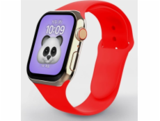 Swissten řemínek pro apple watch silikonový 42 / 44 / 45 / 49 mm červený