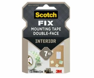 Scotch Fix Inter. Doppels. Klebeband 19mmx1,5m weiß