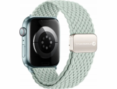 ForCell Magnetický nylonový řemínek FORCELL F-DESIGN FA02 pro APPLE Watch 38 / 40 / 41 mm světle zelený