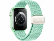 ForCell Magnetický nylonový řemínek FORCELL F-DESIGN FA02 pro APPLE Watch 42 / 44 / 45 / 49 mm pistáciová barva