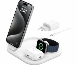 Belkin BOOST CHARGE Qi2 15w Magnetic 3in1, bílý