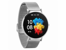 Smartwatch Garett Verona stříbrná, ocel