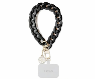 Guess Wrist Chain 4G Charm Strap Acrylic Black Nové
