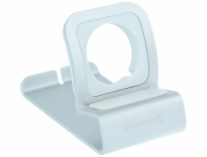 Swissten hliníkový stojánek pro apple watch stříbrný