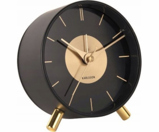 Karlsson Budík glamour GOLD DISC, O 11 cm