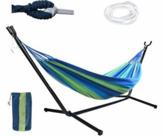 Zahradní houpací síť Malatec 200x150cm s rámem