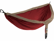 Eno DoubleNest cestovní houpací síť pro 2 osoby Khaki/Maroon (DH025)