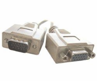 Kábel prodl.monitoru 15M/15F VGA 3m, tienený