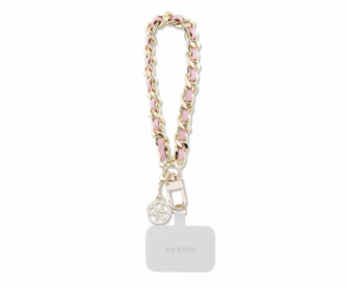 Guess Přívěsek 4G Saffiano Charm Pink Nové