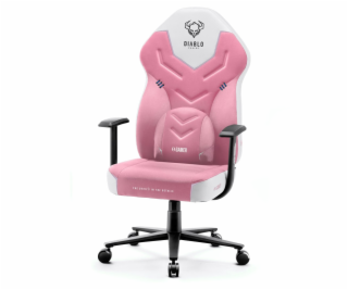 Herní židle DIABLO X-GAMER růžová a bílá