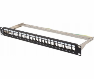 Lanberg Prázdný patch panel 24 portů 1U 19  FTP pro Keyst...