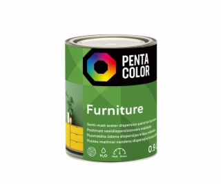 Barva Pentacolor na nábytek polomatná 0,9 l