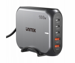 Síťová nabíječka GaN - Unitek P1234AGY01-EU | 188W 3x USB...