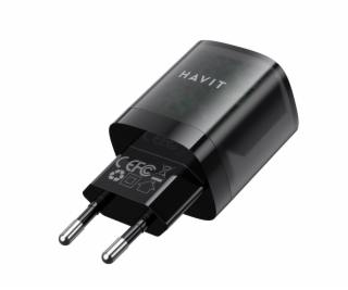 Havit UC303 EU - Dvouportová cestovní nabíječka GaN 30 W,...