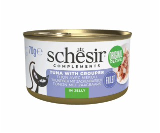 SCHESIR Tuna with grouper in jelly - mokré krmivo pro koč...