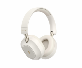 Havit H668BT - Bezdrátová sluchátka BT, béžová