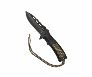 Zavírací nůž Mil-Tec Paracord s flintičkou - Camo