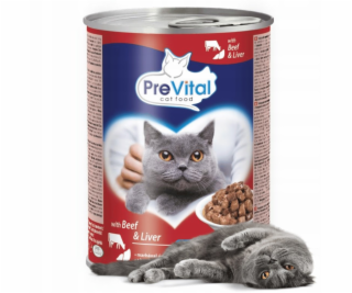 PREVITAL Beef with liver in gravy - mokré krmivo pro kočk...