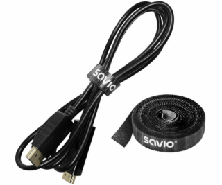 Savio Organizér kabelů, páska, suchý zip, šířka 14 mm, 3 ...