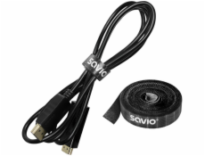 Savio Organizér kabelů, páska, suchý zip, šířka 14 mm, 3 m OC-05