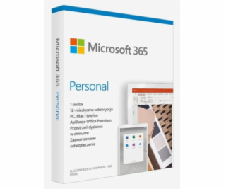 Microsoft 365 Personal PL (1 osoba; 5 zařízení ; 12 měsíc...