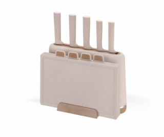 Maestro MR-1412-BEIGE Sada nožů s blokem + sada prkének B...