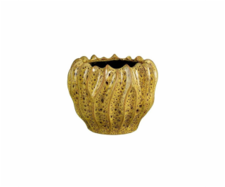 Květináč Mica 1173928, keramický, O 27,5 cm, žlutý
