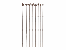 Podpera rastlín PY25, 131 cm x 6,2 cm x 2,8 cm, bronz