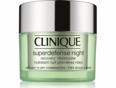Clinique Superdefense Night Recovery Moisturizer 1/2 regenerační noční krém pro velmi suchou až suchou smíšenou pleť 50 ml