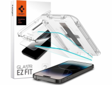 Spigen Tvrzené sklo GLAS.TR „EZ FIT“ pro iPhone 14 Pro, 2 ks, průhledné