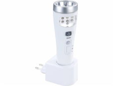 Maximex Zásuvná lampa do objímky LED noční lampa s pohybovým senzorem, 2 v 1, baterka