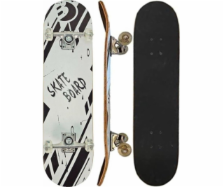 Best Sporting Dřevěný skateboard pro děti, černobílý, Bes...